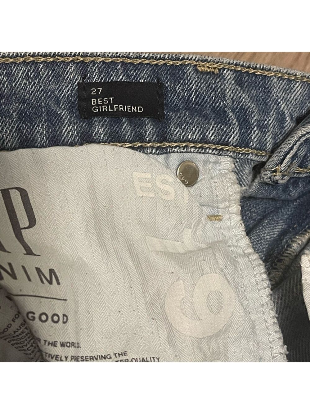 Gap Distressed Best Girlfriend Jeans Sz 27 - Picture 3 of 4